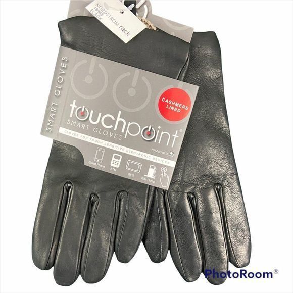 NWT FOWNES SMART GLOVES Touch Point Leather Cashmere (XL) - Picture 4 of 4